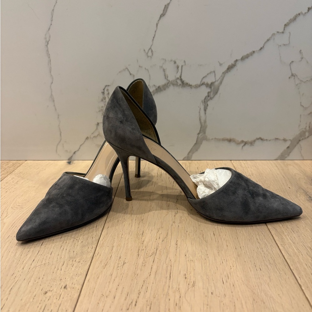 J. Crew Suede d”Orsay pumps